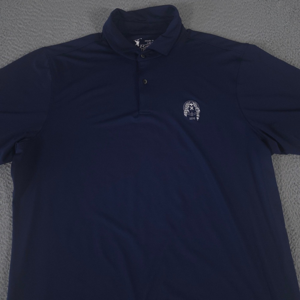FG Tech Polo Shirt Mens XXL Bluff Tournament Solid Tech Jersey Minikahda Club